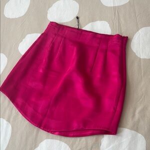 Zara Chic Fuchsia High Waist Mini Skirt